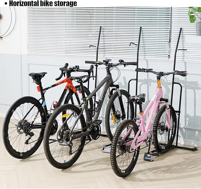 Bike Stand, Vertical Bike Rack For Indoor Bike Storage, Upright Bicycle Stand - Image 9