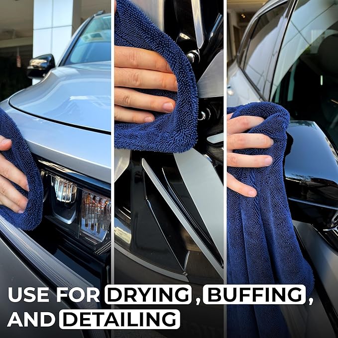 Large Car Drying Towel, 1300 GSM Professional Car Towel - Image 6