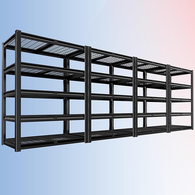 PrimeZone Heavy Duty Garage Shelving 5 Tier Heavy Duty Storage Shelves by PrimeZone