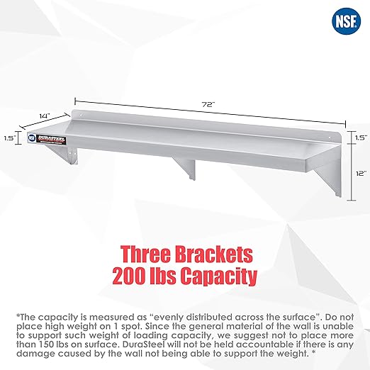 DuraSteel Heavy Duty Wall Mount Shelf - Image 3