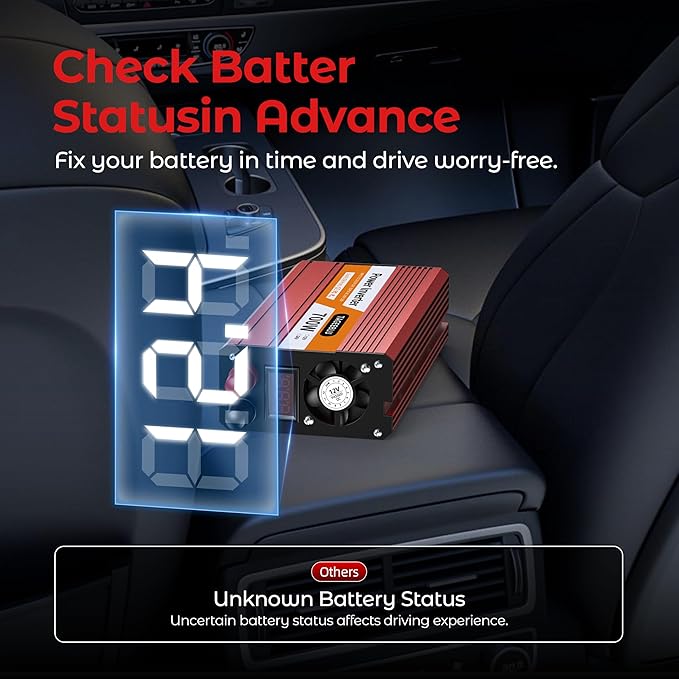 700W Power Inverter, DC 12V to 110V AC Car Inverter - Image 3