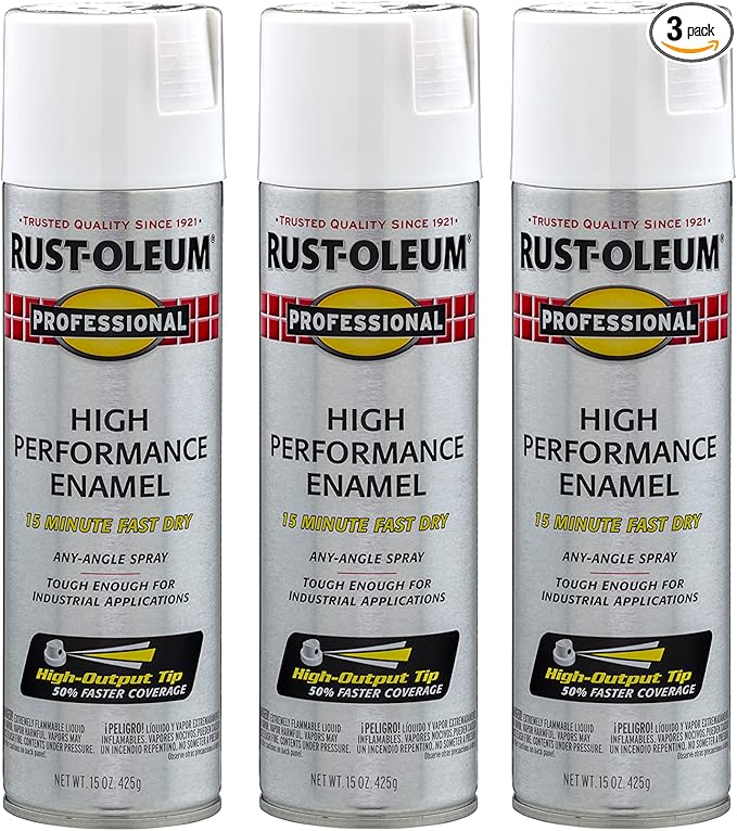 Rust-Oleum 7590838-3PK Professional High Performance Enamel Spray Paint by Rust-Oleum