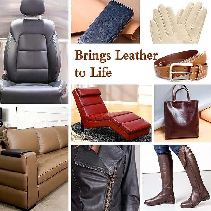 Leather Recoloring Balm Black Leather Dye Vinyl Paint Car Interior Seat - Image 5