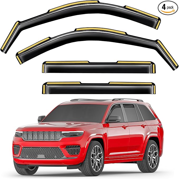 in-Channel Window Rain Guards Fit by Unknown