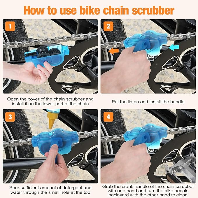 Bike Cleaning Kit including chain cleaner, chain brush, maintenance tool - Image 5