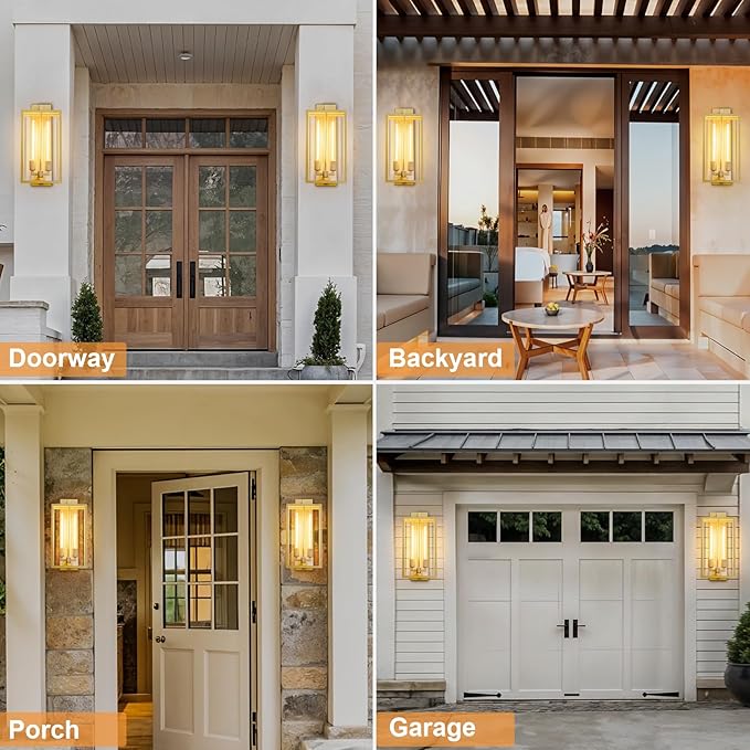 Outdoor Wall Sconce, Outside Lights Front Porch Light, Waterproof Modern Porch - Image 8