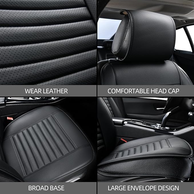 2pc Car Seat Covers, Luxury Car Protectors, Universal Anti-Slip Driver Seat - Image 3