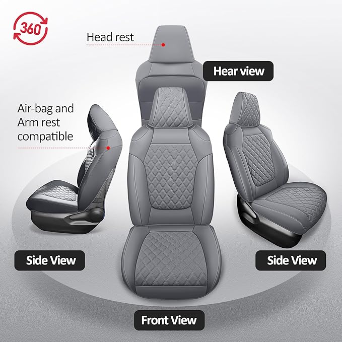 MIROZO Seat Covers for Rav4, Waterproof Car Seat Covers Compatible - Image 6