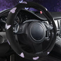 Car Pass Purple Embroidery Butterfly Steering Wheel Cover, Universal 15 Inch by CARPASS