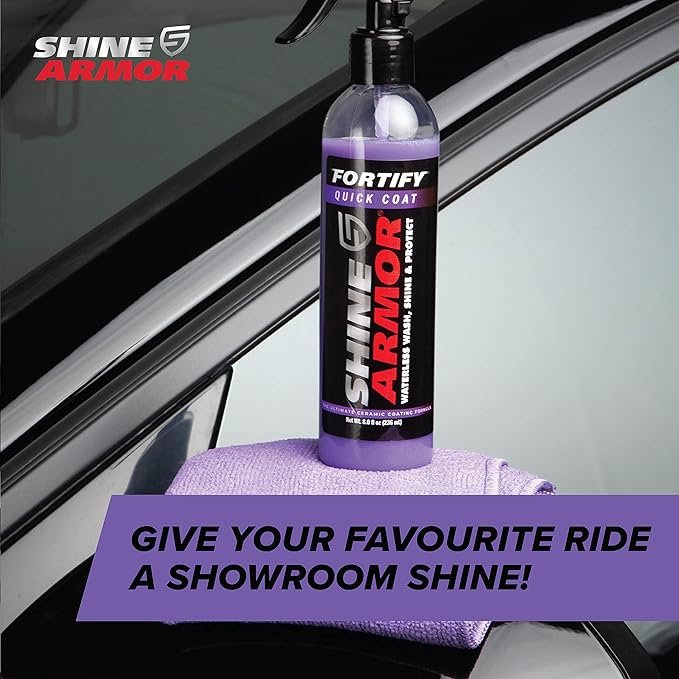 SHINE ARMOR Fortify Quick Coat – 3-in-1 Ceramic Coating Spray | Waterless Wash - Image 8