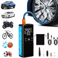Tire Inflator Portable Air Compressor – Dual Power Mode, Built-in Battery & 12V by Evjeal