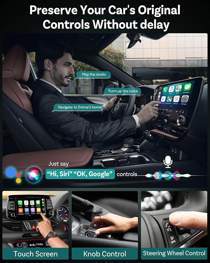 OTTOCAST Mini 2025 Wireless Carplay Adapter & Android Auto Wireless Adapter - Image 6