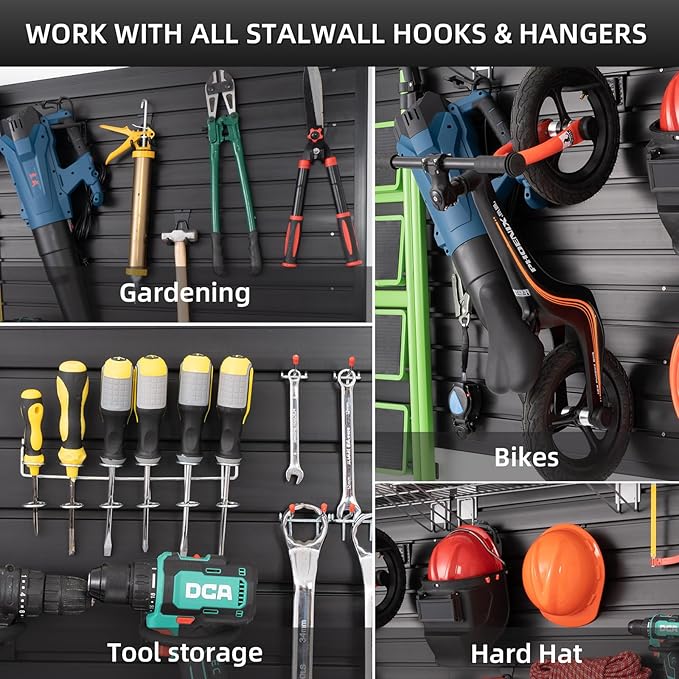 Slat Wall Paneling Garage Wall Organizer, Slat Board PVC Wall Panels Garage - Image 6