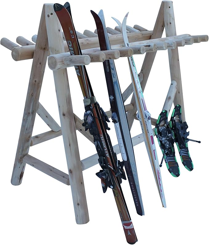 22-Place Freestanding Ski Log Racks, Pole Ski Holders, Garage Racks - Image 8