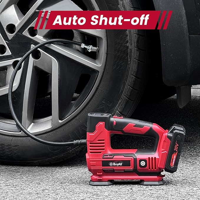 Tire Inflator Portable Air Compressor, 20V Cordless Car Tire Pump - Image 4