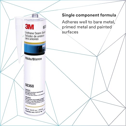 3M Urethane Seam Sealer, High Solids, Permanently Flexible, 310mL/10.5 fl oz - Image 2