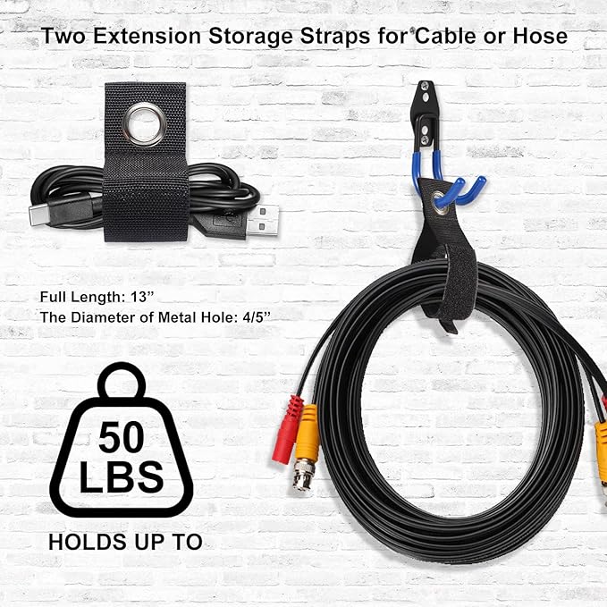 Garage Hook Heavy Duty Wall Storage Hangers, 24 Pack Garage Storage Hooks Steel - Image 3