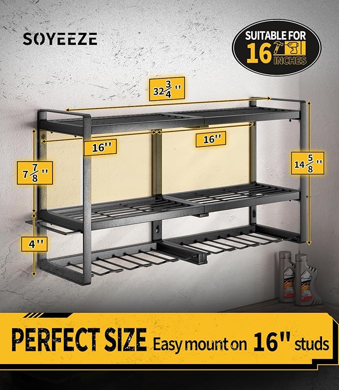SOYEEZE Power Tool Organizer & Storage Wall Mount - Image 4