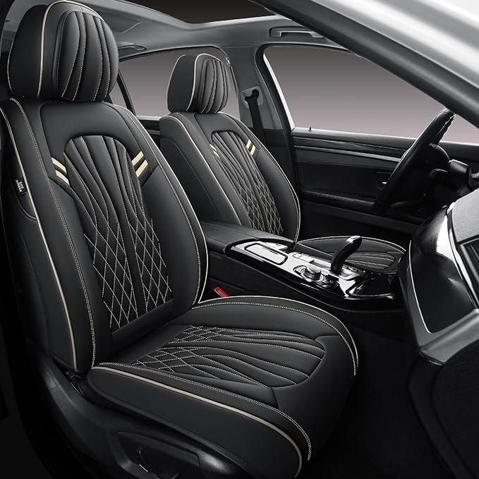 Seat Covers for Cars, Waterproof Seat Covers, Leather Car Seat Covers 2 Pack by MINGBRONCARSEATCOVER