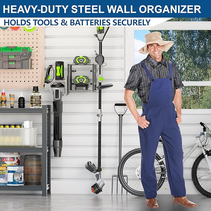 Pugala Universal Storage Rack for Leaf Blower, Weed Eater, and Power Tools – - Image 2