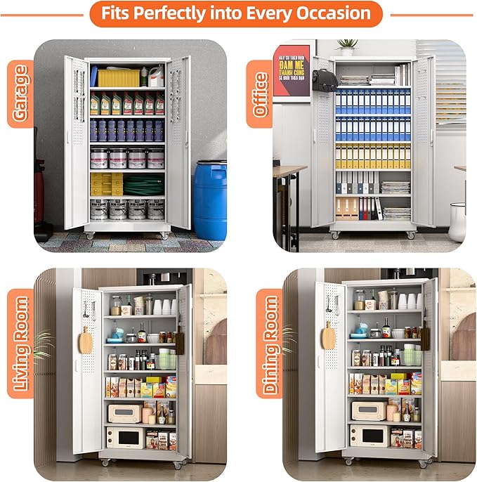 71" H×32" W×16" D Garage Storage Cabinet - Image 7