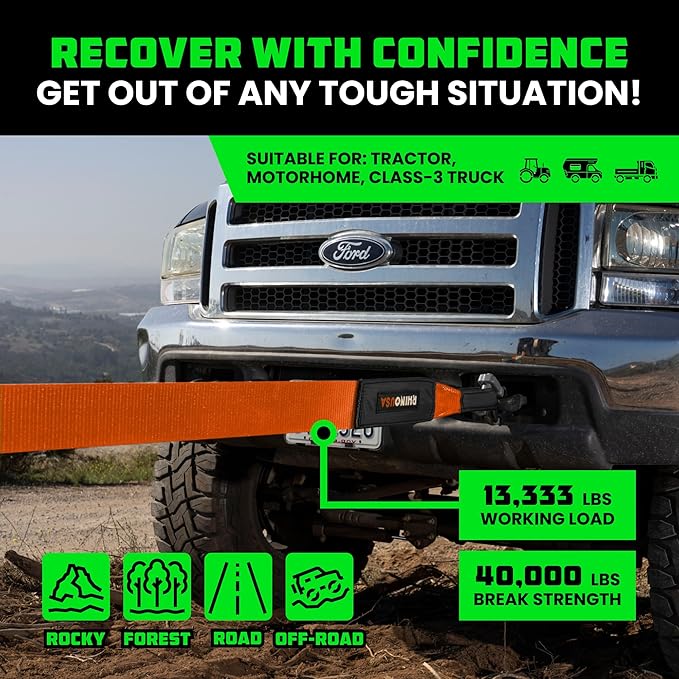 Rhino USA Recovery Tow Strap - Image 4