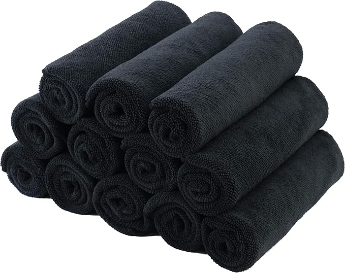 POLYTE Premium Microfiber Cleaning Towel, 16 x 16 in, 12 Pack - Image 5