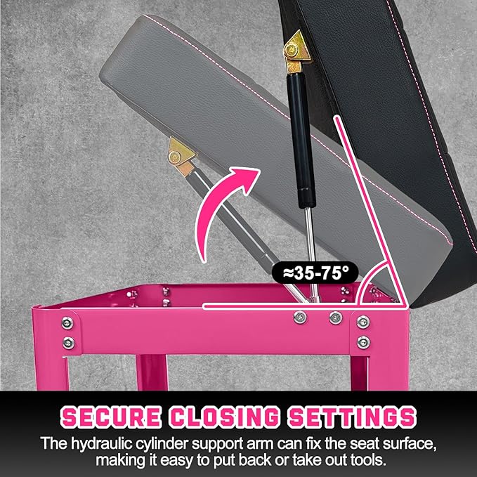 Rolling Mechanic Shop Stool - Image 7