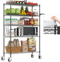 Wire Shelving with Wheels, 3000 Lbs Storage Shelves Heavy Duty, by Raynesys