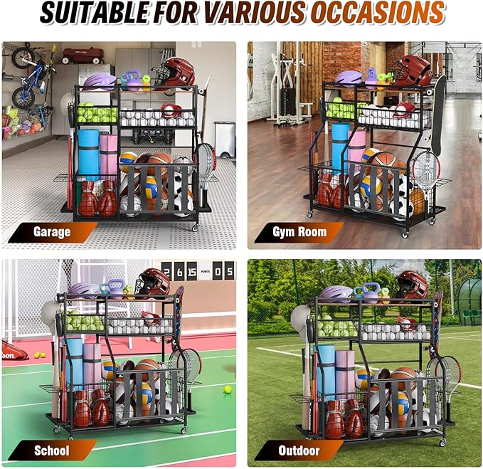 Sports Equipment Organizer, Garage Storage - Image 7