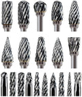 20 Pcs Carbide Burr Bits 1/8" Shank Compatible by Sworker