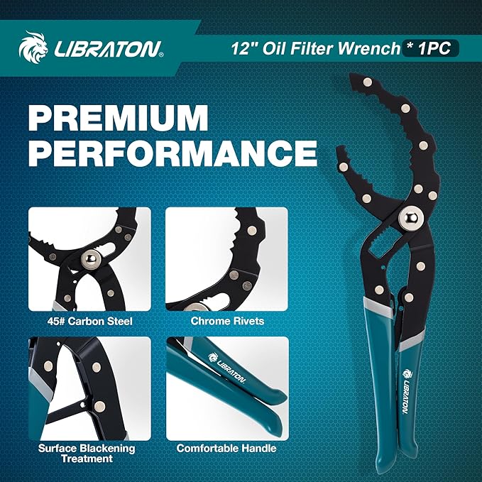 LIBRATON Oil Filter Wrench, Quick Adjustable Oil Filter Removal Tool - Image 6