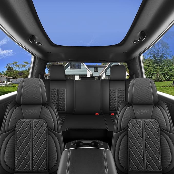 Car Seat Cover Custom Fit for Dodge Ram 1500 2500 3500 2002-2024 Faux Leather - Image 7
