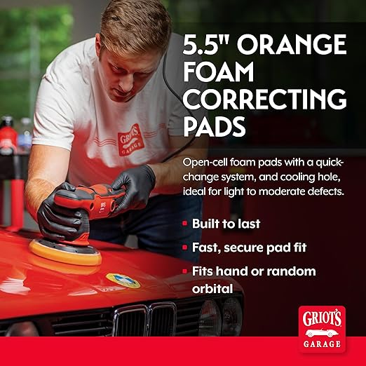Griot's Garage Orange Foam Correcting Pads - Image 2