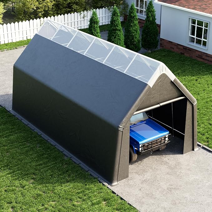 Skyview Portable Garage, 13x24 FT Heavy Duty Carport Canopy - Image 7