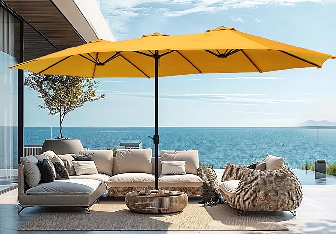 PHI VILLA 15ft Large Patio Umbrellas - Image 7