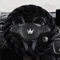 Luxury Fluffy Winter Car Steering Wheel Cover by HighnessHwoo