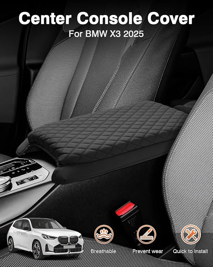 Shademax Custom for 2026 2025 BMW X3 Center Console Cover Armrest Cover for BMW - Image 2