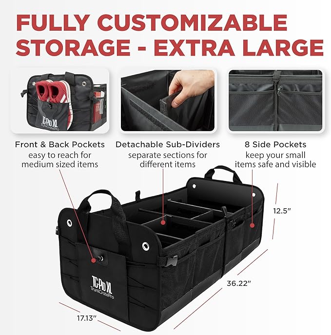 TRUNKCRATEPRO XL Premium SUV, Car Trunk Organizer - Image 8