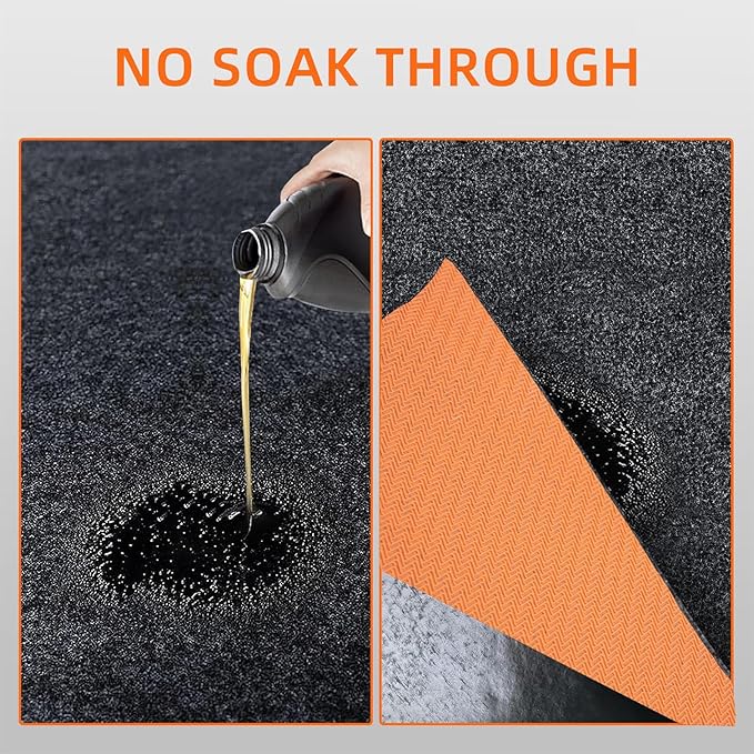 Garage mats for Floor Upgraded, 17 x 7.4 Ft, Garage Floor mats for Under car - Image 3
