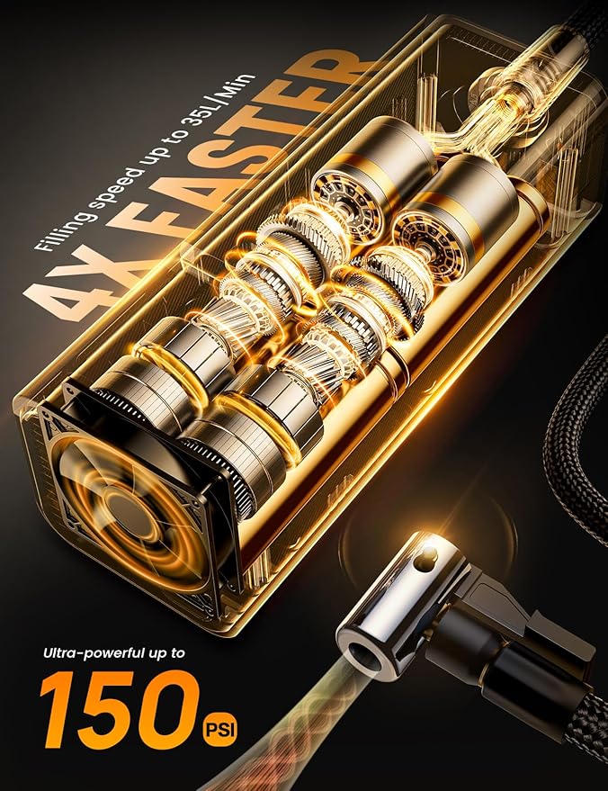 Lamicall Portable Car Tire Inflator - Image 3