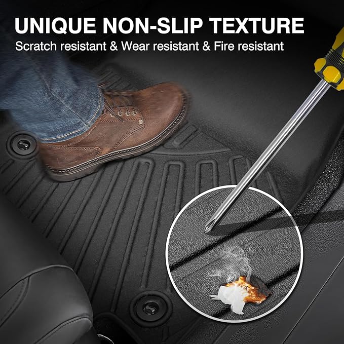 Powerty Floor Mats for 2024 2025 Chevrolet/Chevy Trax Accessories All Weather - Image 6