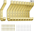 10-Pack Coat Hooks Wall Mounted: 20LB Heavy Duty Hanger by susswiff