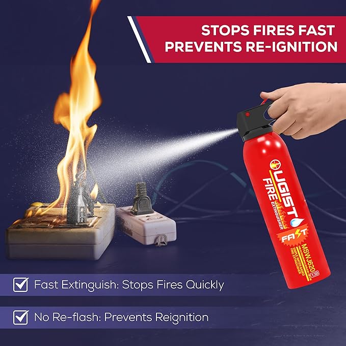 Fire Extinguisher for Vehicle & Home 620ml 4 Count, Car Fire Extinquishers - Image 4