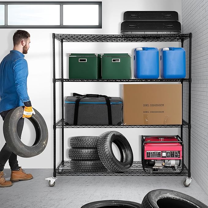 Rengue 4-Tier Wire Shelving - Image 2