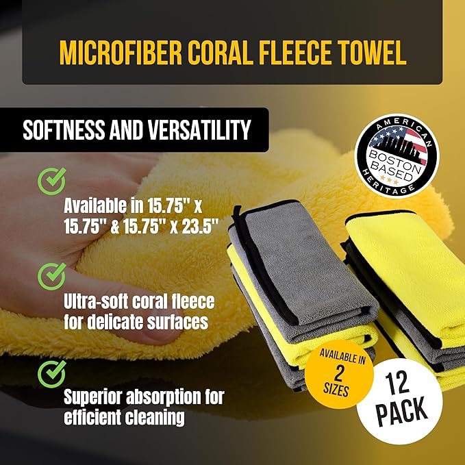 VPD Microfiber Coral Fleece Towels - Image 2