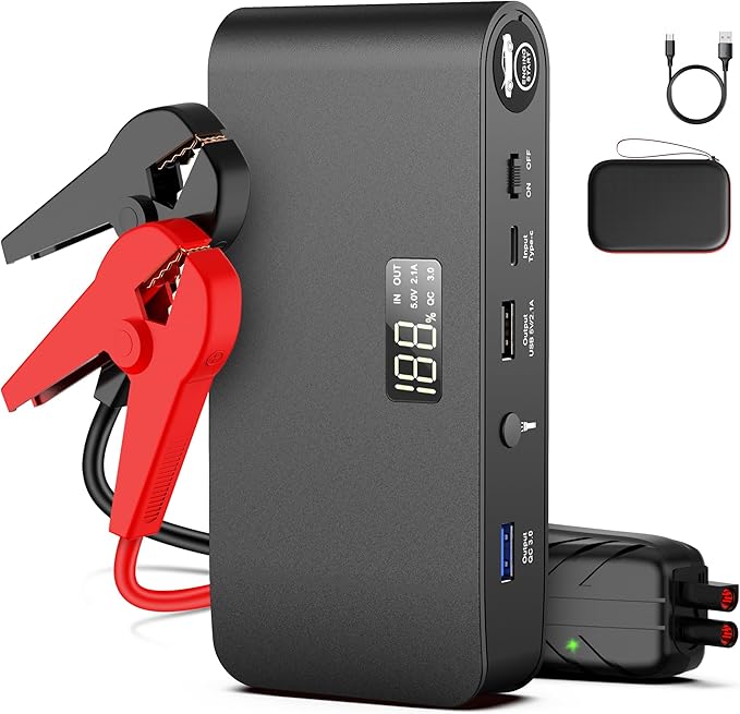 BOOKOO Car Battery Jump Starter, 3000 Amps Jumper Starter by BOOKOOCarBatteryJumpStarter