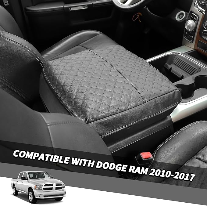 Jimen for Ram Armrest Cover, Car Center Console Cushion Pad Compatible - Image 2