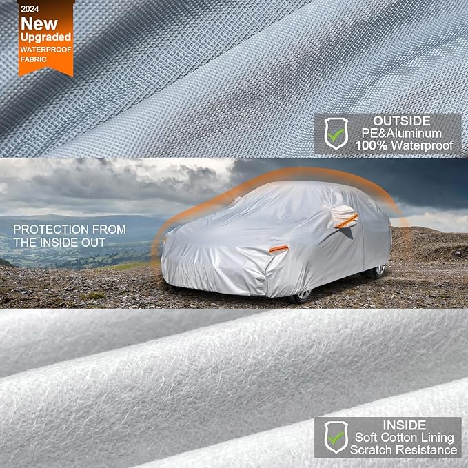 Kayme 6 Layers Car Cover Custom Fit - Image 2