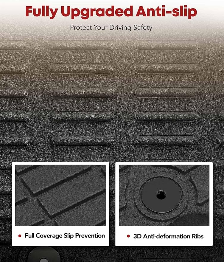 YHTAUTO Floor Mats Fit 2014-2018 Subaru Forester, TPE All Weather Car Mats - Image 4